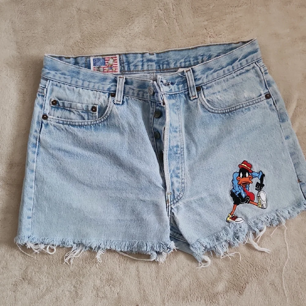 Vintage Button-Fly Jean Cut Offs - Picture 1 of 9